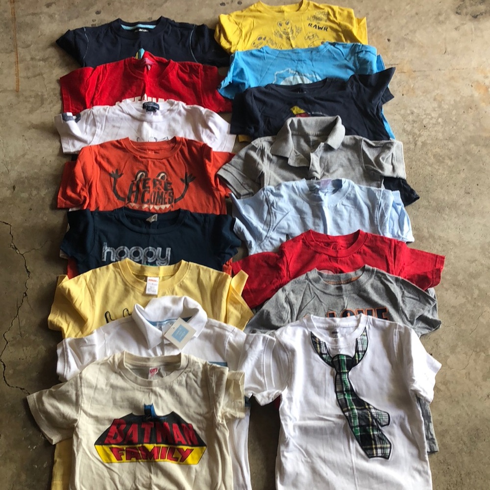 16 Boys’ shirts: sizes 5-6